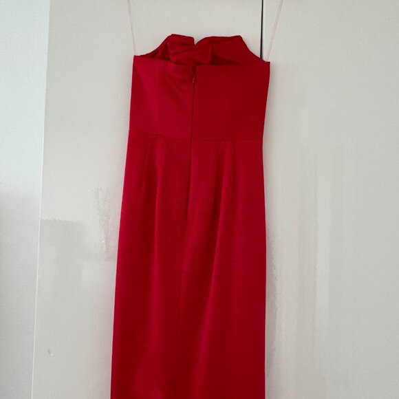 House of CB Adrienne Satin Strapless Gown (size small) EXCELLENT CONDITION - Picture 5 of 8